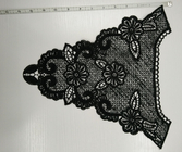 Đen Crochet ren cổ áo Với thiết kế đẹp, thân thiện sinh thái