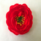 Nhân tạo Faux Silk Bất động cảm ứng Đường kính 10cm Tea Rose Flower Head