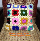 thời trang crochet ren đệm gối để trang trí nhà đệm đầy màu sắc vỏ gối cove