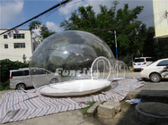 0.8 0.9mm PVC Tarpaulin Inflatable Bubble Tent với dây kéo màu trắng khuyến mãi sử dụng