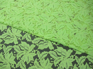 Đẹp hoa bông Nylon ren vải màu xanh lá cây với phản ứng nhuộm SYD-0013