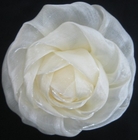 3D voan giả nhân tạo hoa corsage với pin cho may mặc đám cưới