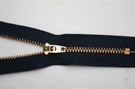 Antique Brass Răng Đóng End Zipper Với bán tự động Khóa trượt Đối với Jeans