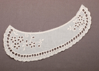 OEM Dyeable trắng 100 bông Peter Pan Crochet Lace Mũ loại trang phục cổ
