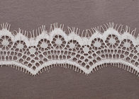 Crochet dress OEM 100 trắng bông sò Eyelash ren Trim cho phụ nữ