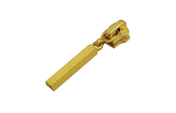 Vàng 3 # thau kim loại Reversible Zipper trượt Với ​​36.5mm Auto-lock