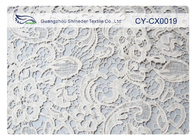 Trắng hoa thêu ren Vải bông / Nylon / kim CY-CX0019