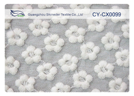 Flower Shape trắng thêu ren vải cho Wedding Dress CY-CX0099