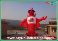 Red H3 - 8m PVC Inflatable Lobster Tùy chỉnh khổng lồ cho triển lãm