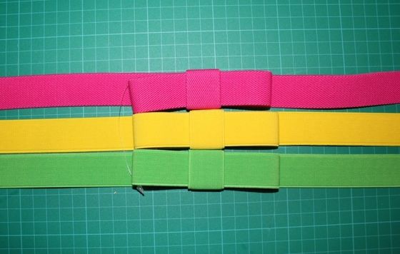 PU eo chuỗi với dây tua vải cho phụ nữ trong màu xanh lá cây hồng vàng, 2cm - 3cm rộng