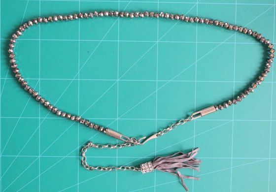 hạt niken dây đai vải thắt lưng chuỗi 1cm cho phụ nữ vàng với ABS kim loại Vật liệu