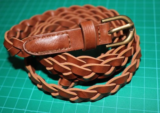 dây bện Eco bạn Brown PU cho phụ nữ 1.5cm Với Buckle vàng bạc