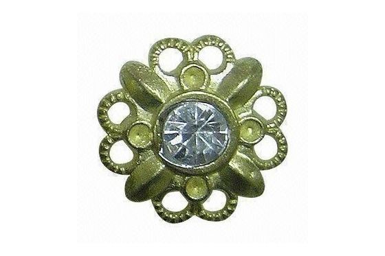 Nhựa Rhinestone Tuỳ chỉnh Snap nút áo Sunflower Giày dép Phụ kiện