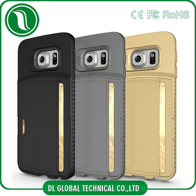 Trọng lượng nhẹ Tuỳ trường hợp điện thoại di động Da cho Samsung Galaxy S6