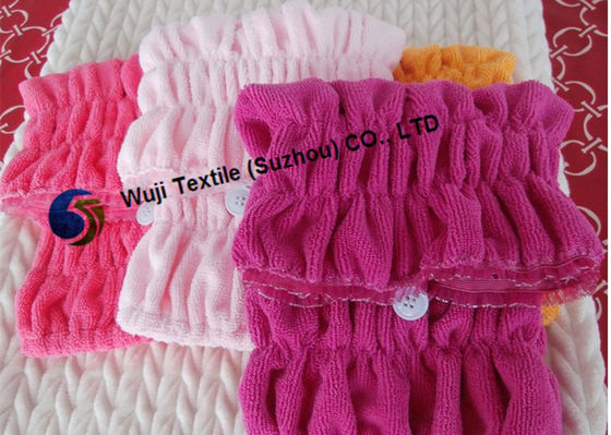 37 * 16cm Customized In ấn và thêu tóc sấy Turban với ren