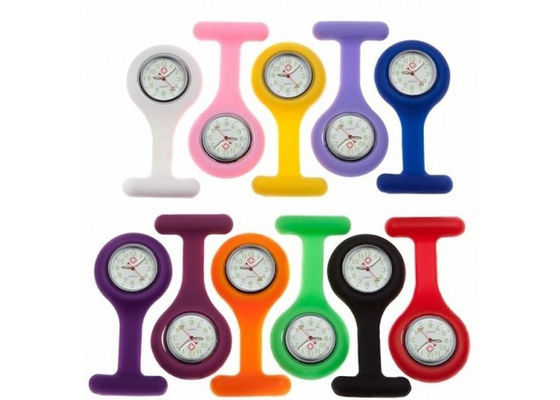 Tuỳ Nhật Bản chuyển động hoặc chuyển động Trung Quốc Gel Silicone Nurse Fob Xem / 85 * 39mm