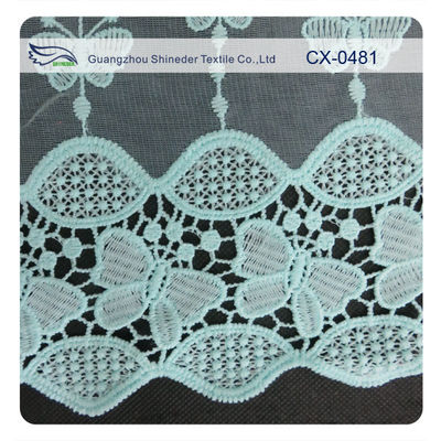 Bướm Organza thêu ren vải, Eco-thân thiện nhuộm / bình thường nhuộm