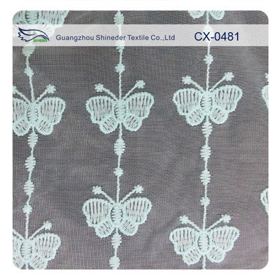 Bướm Organza thêu ren vải, Eco-thân thiện nhuộm / bình thường nhuộm