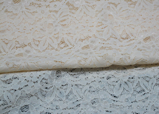Trắng vải ren đàn hồi cho Upholstery