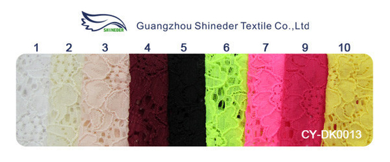 Ngà đàn hồi hoa ren vải / Crochet đàn hồi vải nước hòa tan CY-DK0013