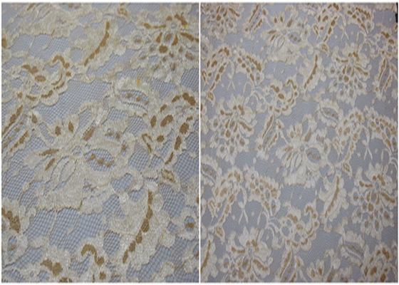 Đồ lót Stretchy kim loại vải ren / Corded Jacquard vải ren