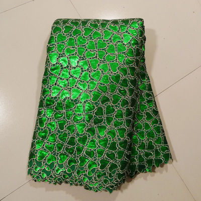 Thêu ren vải Đối Wedding Dress, xanh