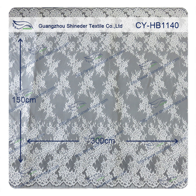Đẹp màu trắng lông mi Nylon Elastic Lace Trim / trang trí Lace Trim