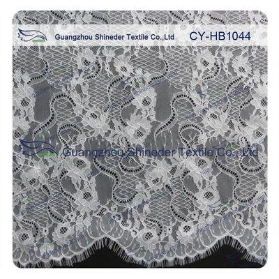 Big Bridal lông mi Chantilly Lace Trim / vỏ sò vải ren