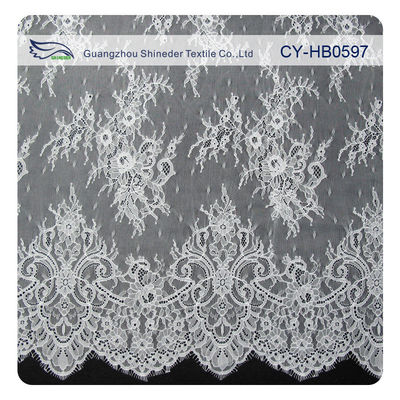 Thời trang Nylon Stretch lông mi xù ren Trim / thêu ren vải