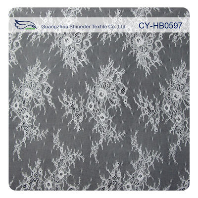 Thời trang Nylon Stretch lông mi xù ren Trim / thêu ren vải