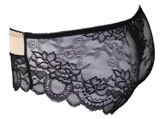 Khá thoải mái ren Trim Boyshort Panty Với Đẹp Satin Tại Mặt trận