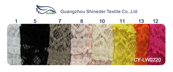Multilayer Bridal Stretch Lace Trim Vải Sinh Thái Thân Thiện 50 &#39;&#39; -52 &#39;&#39; CY-LW0182
