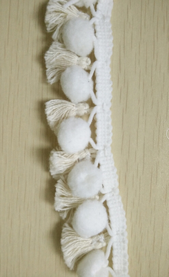 Eco thân Pom Pom Trim với nhỏ Tassel trang trí Trim