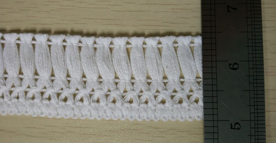 Trắng ngắn Fringe Qmilch nước hòa tan ren hoa mẫu Hạ hem