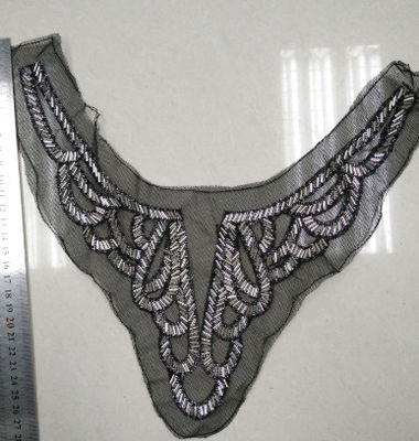 Trang trí phụ nữ ăn mặc Handmade đính cườm cổ áo, cổ áo ngọc trai