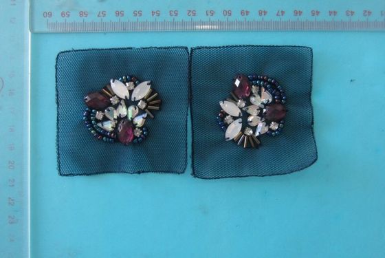 Đen đúp Flowers Fashional Handmade Beaded tính kỹ thuật OEM / ODM