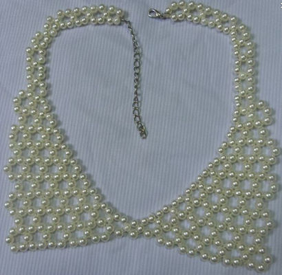 Hướng dẫn sử dụng ngọc trai neckline Champagne tôn tạo Removable Fake beading cổ