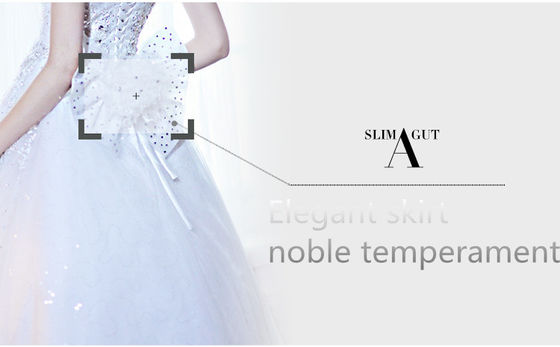 Luxury Beaded Rhinestone váy cưới, phụ nữ vải tuyn sưng húp váy cưới