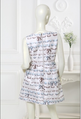 Không tay Polyester Womens Casual Quần áo đi ra ngoài trong Áo dài của In kỹ thuật số
