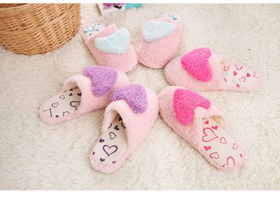 Cartoon 11 &quot;3D Tình yêu cô gái Plush Dép và Boots, thoải mái phụ nữ dép