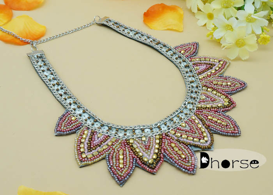 Trang trí thạch giống Bead Collar Necklace, Thời trang Collar Necklace