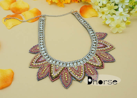 Trang trí thạch giống Bead Collar Necklace, Thời trang Collar Necklace