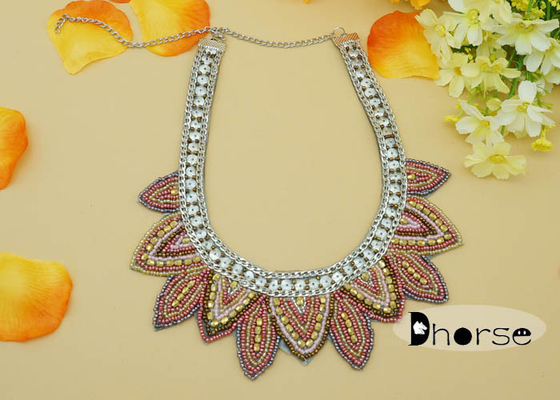 Trang trí thạch giống Bead Collar Necklace, Thời trang Collar Necklace