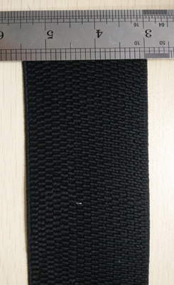 Đen Elastic Webbing Nylon / Spandex Đối với hàng may mặc ở 2,5 &quot;Width