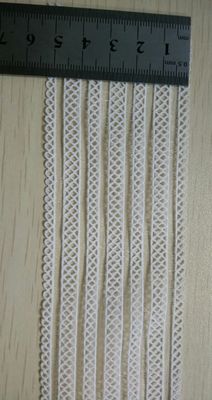 Spandex / Nylon trắng dệt Elastic Webbing Đối với trang trí
