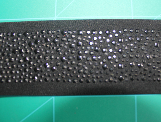 5cm Đen Elastic Webbing Nylon và Spandex Với Rhinestone