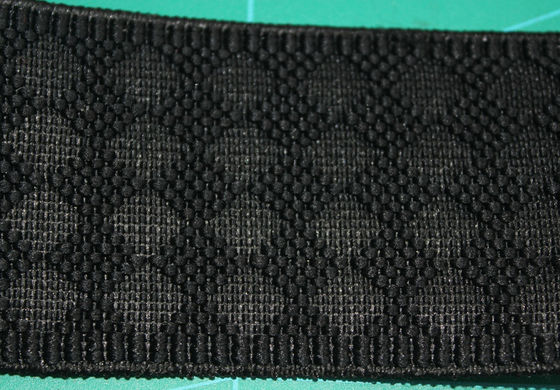 Nylon / Spandex Black Diamond Elastic Webbing Rhombus mẫu Đối với Túi xách