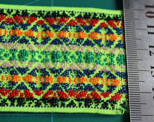 Hành lý dệt Elastic Webbing huỳnh quang Colorized Nylon / Spandex