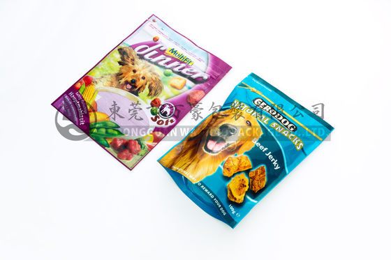 Tuỳ chỉnh Reclosable Ziplock Stand Up Pouch Túi xách, Thường vụ Dog Food Bag Với Zipper