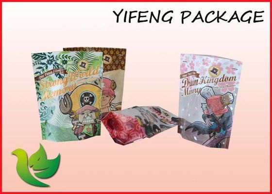 Custom Logo nhựa Stand Up Pouches Với Zipper Đối với thực phẩm đóng gói